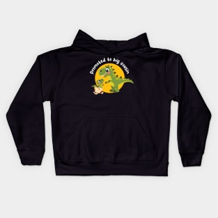 Promoted to big cousin (on dark colors) Kids Hoodie